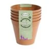 Bambukruka 15 Cm Terrakotta, 5-pack 1 Bambukruka 15 Cm Terrakotta, 5-pack -Elho Garden Shop planteringskruka i bambu 15 cm terrakottafargad